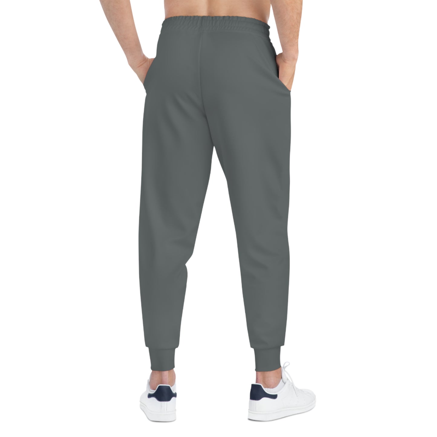 Kreed Casual Dark Grey Logo Print Joggers