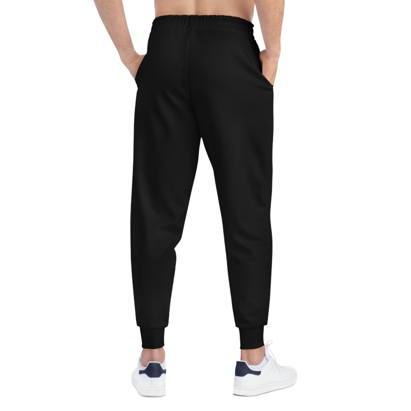 Kreed Casual Black Logo Print Joggers